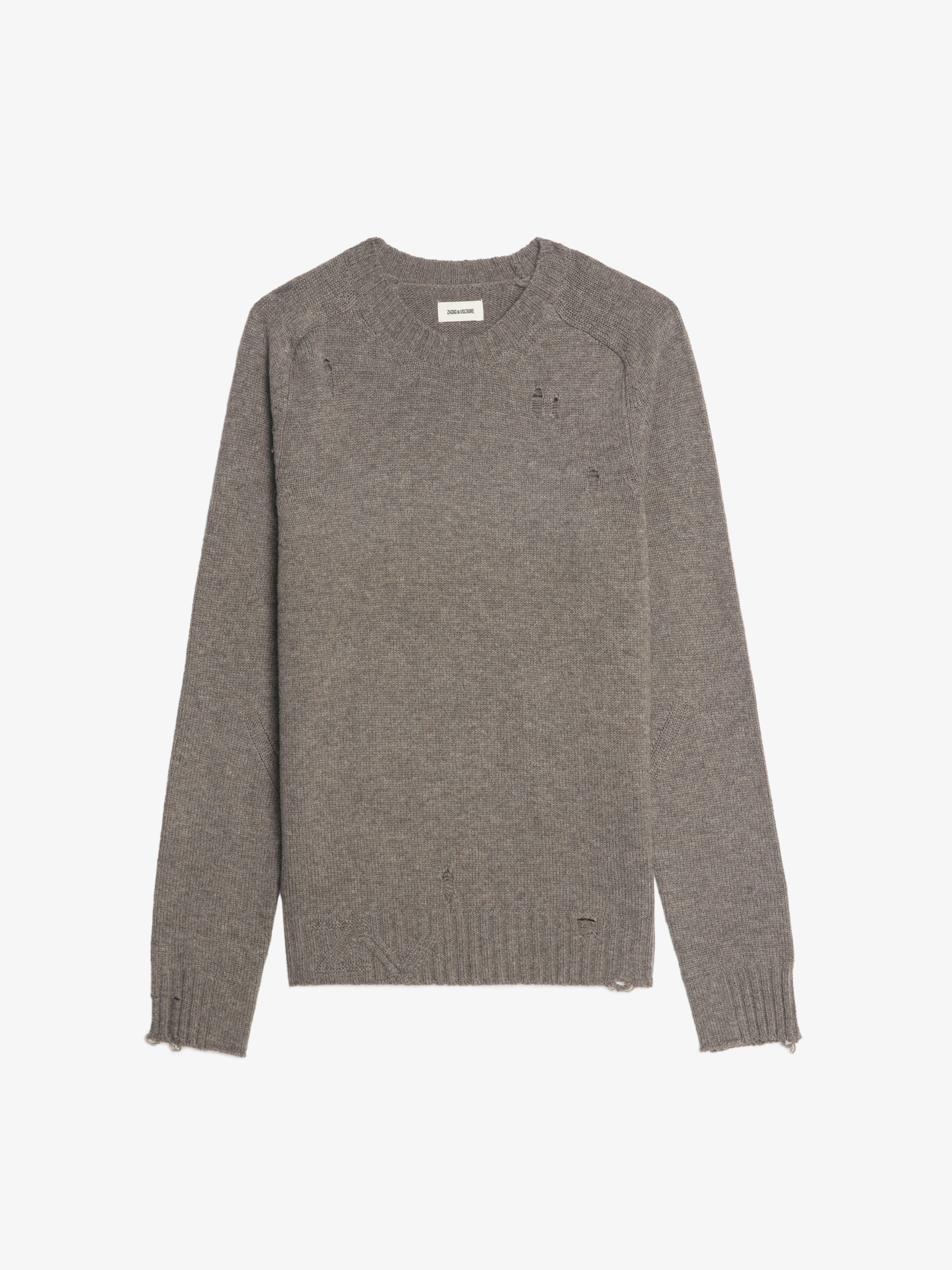 Jordan Jumper - Jumper with round neck and distressed effect.